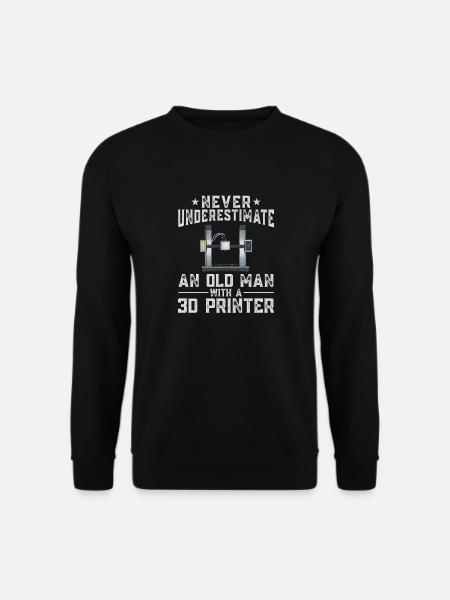 3D Printer 3D Printing - Unisex Sweatshirt - black