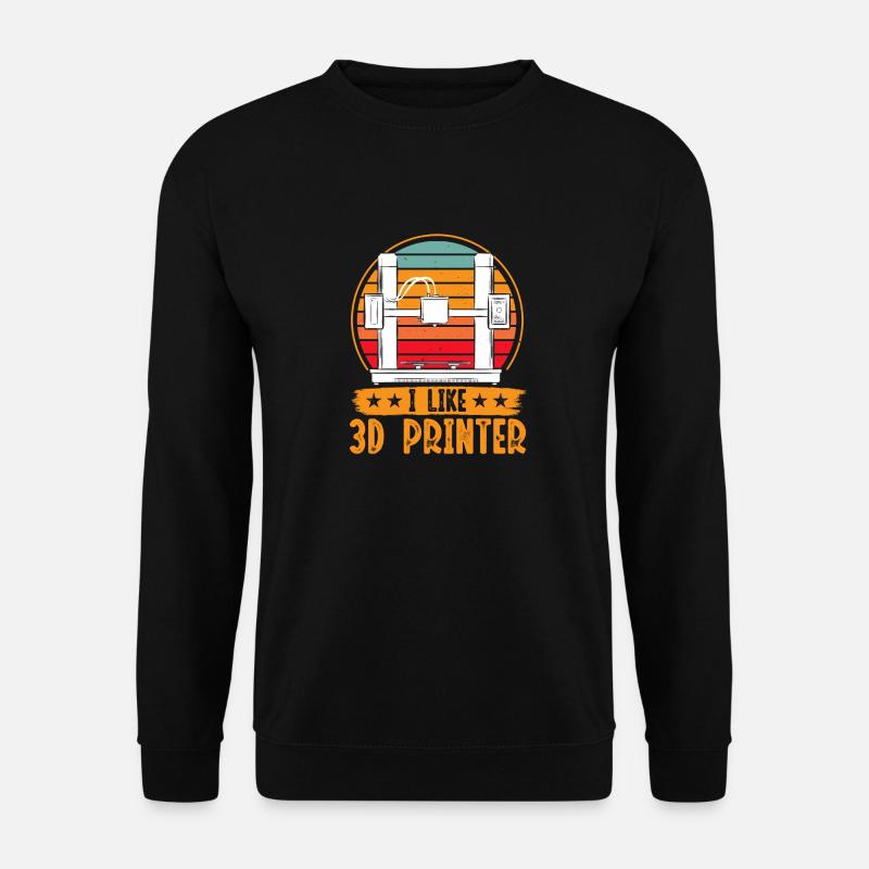 Imprimante 3D Impression 3D - Sweat-shirt Unisexe - noir