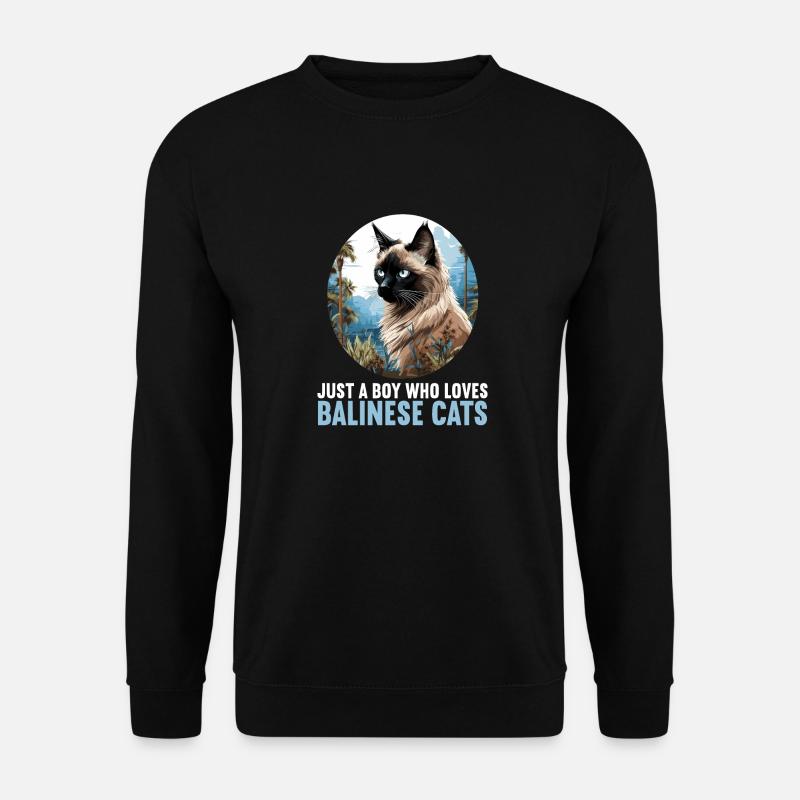 Chat balinais Balinesenkatze - Sweat-shirt Unisexe - noir