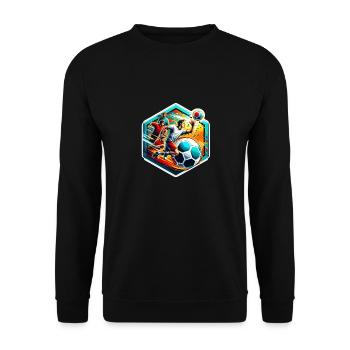 Gaga Ball Dodgeball Hexagon Pit Sport Team Game - Unisex Sweatshirt - black - Front - Alina (178cm) & Michal (187cm)