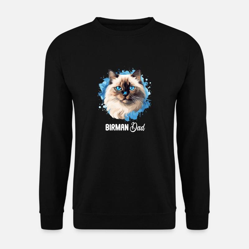 Birman Cat Birma Katze - Unisex Sweatshirt - black