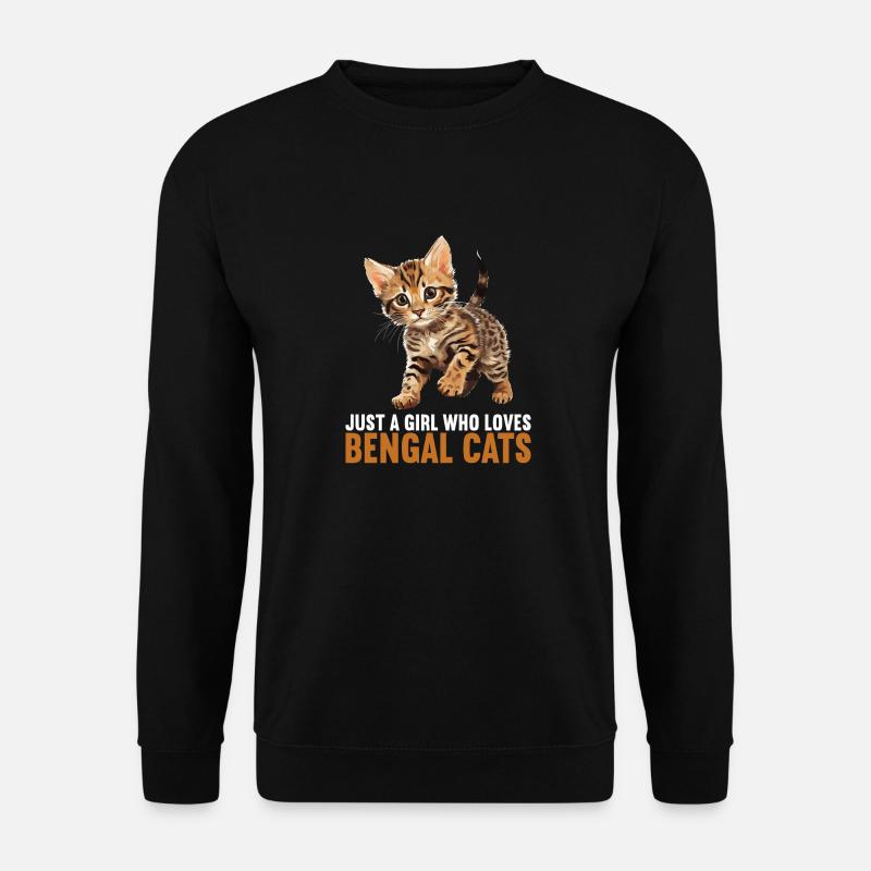 Chat du Bengale Bengalkatze - Sweat-shirt Unisexe - noir