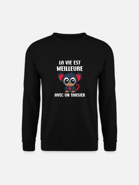 Humour tarsier - Sweat-shirt Unisexe - noir