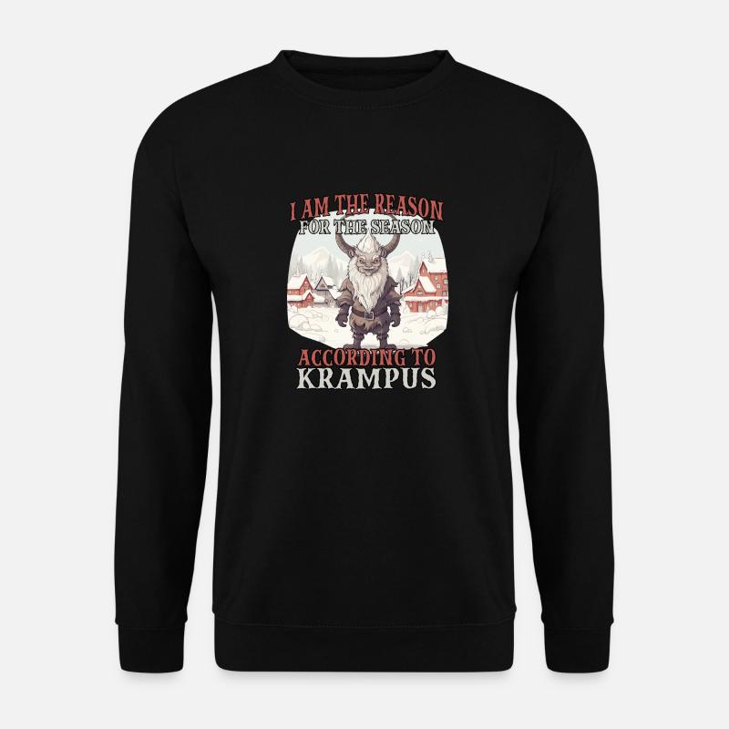 Père Noël démoniaque Kramperl Krampus - Sweat-shirt Unisexe - noir