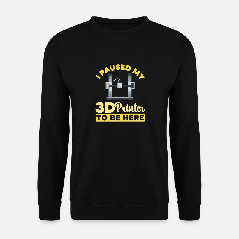 Imprimante 3D Impression 3D - Sweat-shirt Unisexe - noir