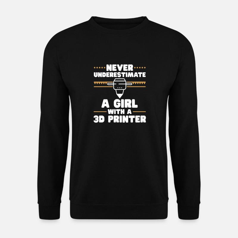 Imprimante 3D Impression 3D - Sweat-shirt Unisexe - noir