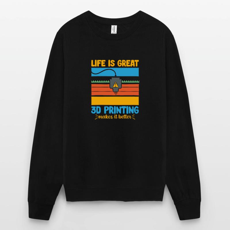 3D Printer 3D Printing Unisex Sweatshirt