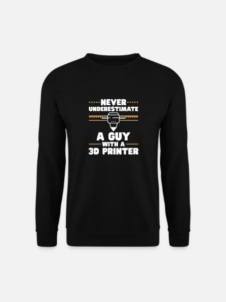 3D Printer 3D Printing - Unisex Sweatshirt - black
