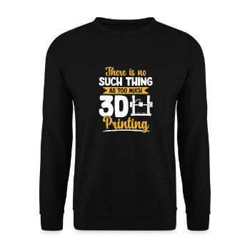 3D Drucker 3D Druck - Unisex Pullover - Schwarz - Vorne - Alina (178cm) & Michal (187cm)