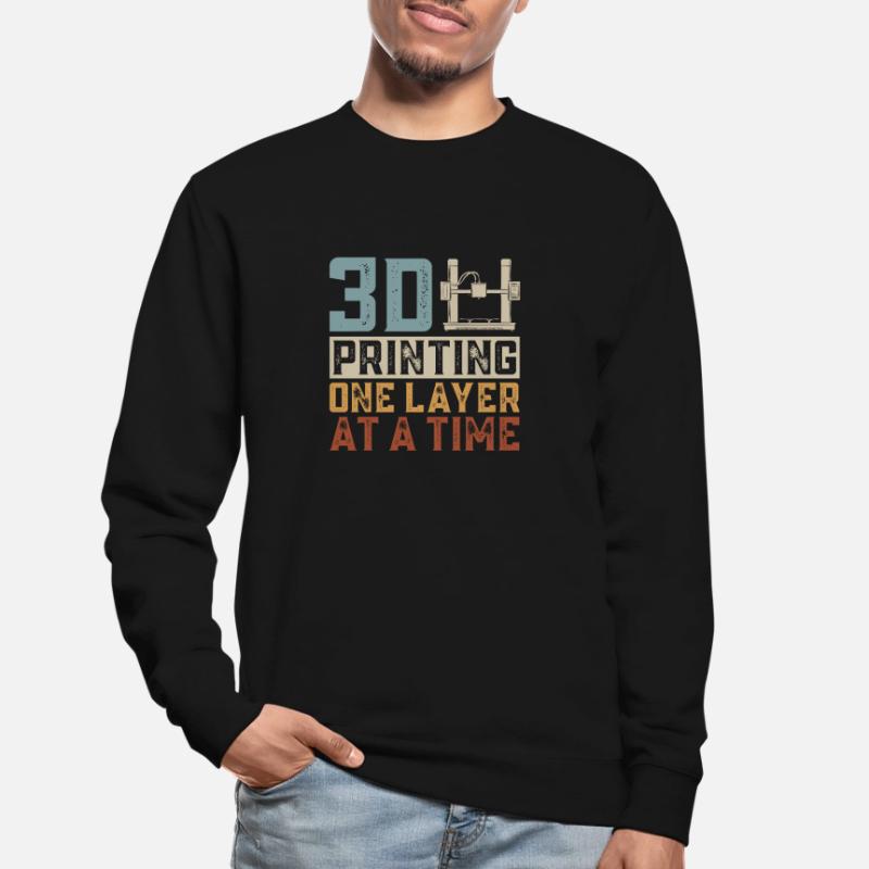 3D Printer 3D Printing Unisex Sweatshirt