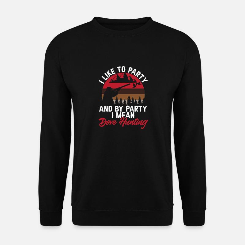 Taubenjäger Taubenjagd Tauben - Unisex Pullover - Schwarz