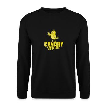 Canary Bird Mom - Unisex Sweatshirt - black - Front - Alina (178cm) & Michal (187cm)