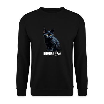 Chat de Bombay Bombay Katze - Sweat-shirt Unisexe - noir - Devant - Alina (178cm) & Michal (187cm)