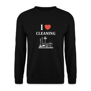 Humou ménage - Sweat-shirt Unisexe - noir - Devant - Alina (178cm) & Michal (187cm)
