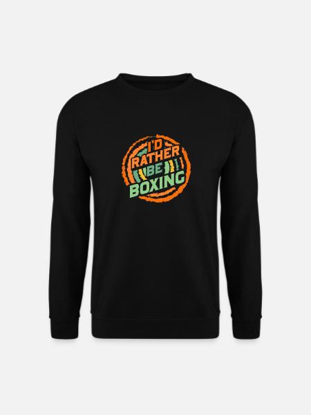 I'd rather be Boxing - Unisex Sweatshirt - black