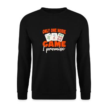 Mahjong player funny mahjong chinese tile game - Unisex Sweatshirt - black - Front - Alina (178cm) & Michal (187cm)