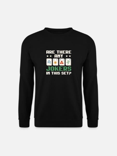 Mahjong-Spieler Mahjong wo sind die Joker Chinesen - Unisex Pullover - Schwarz