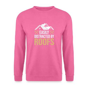 Dachdecker Bauarbeiter lustiges Slater-Zitat - Unisex Pullover - Pink - Vorne