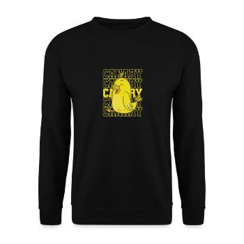Yellow Canary Bird - Unisex Sweatshirt - black - Front - Alina (178cm) & Michal (187cm)
