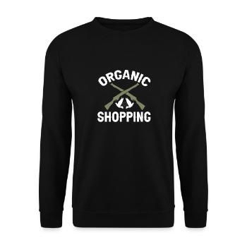 Taubenjäger Taubenjagd Tauben - Unisex Pullover - Schwarz - Vorne - Alina (178cm) & Michal (187cm)