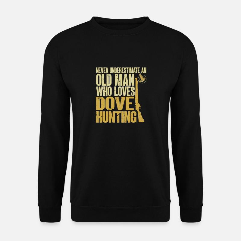 Taubenjäger Taubenjagd Tauben - Unisex Pullover - Schwarz