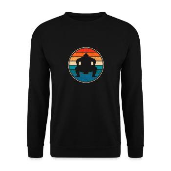 Sumo - Unisex Sweatshirt - black - Front - Alina (178cm) & Michal (187cm)