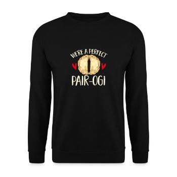 Pierogi polonais - Sweat-shirt Unisexe - noir - Devant - Alina (178cm) & Michal (187cm)