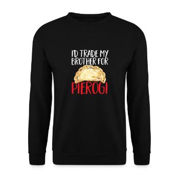 Pierogi polonais - Sweat-shirt Unisexe - noir - Devant - Alina (178cm) & Michal (187cm)