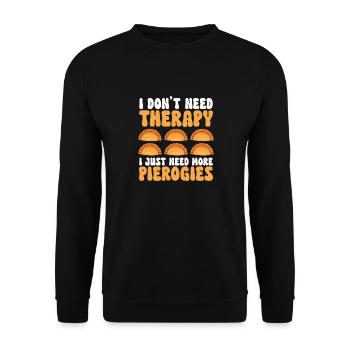 Pierogi polonais - Sweat-shirt Unisexe - noir - Devant - Alina (178cm) & Michal (187cm)