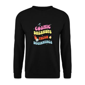 Rompre Divorce Citations Nouveau Départ Motivation - Sweat-shirt Unisexe - noir - Devant - Alina (178cm) & Michal (187cm)