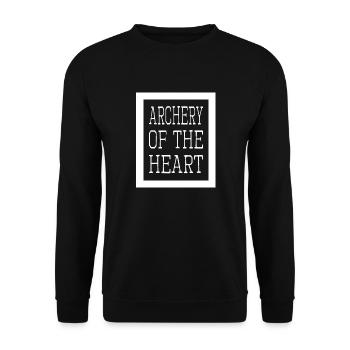 relationship goals cool archery safety joke - Unisex Sweatshirt - black - Front - Alina (178cm) & Michal (187cm)