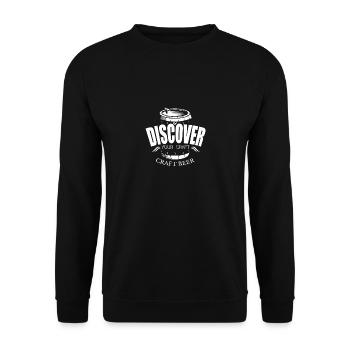 Discover Your Craft Proud Home Brewed Craft Beer - Unisex Sweatshirt - black - Front - Alina (178cm) & Michal (187cm)