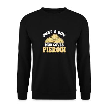 Pierogi polonais - Sweat-shirt Unisexe - noir - Devant - Alina (178cm) & Michal (187cm)