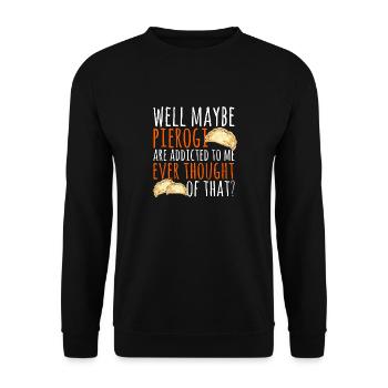Pierogi polonais - Sweat-shirt Unisexe - noir - Devant - Alina (178cm) & Michal (187cm)