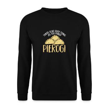 Pierogi polonais - Sweat-shirt Unisexe - noir - Devant - Alina (178cm) & Michal (187cm)