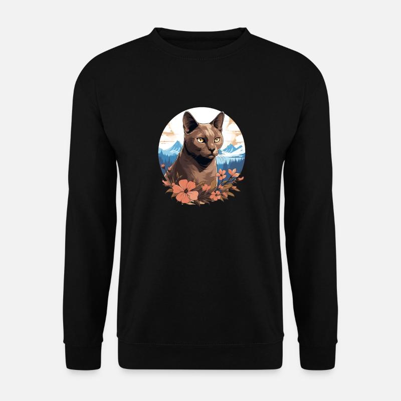 Chat birman Birmanie Katze - Sweat-shirt Unisexe - noir