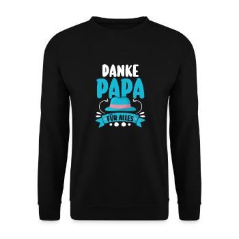 Dad Father's Day Dad - Unisex Sweatshirt - black - Front - Alina (178cm) & Michal (187cm)