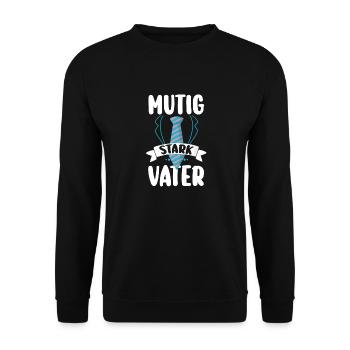 Dad Father's Day Dad - Unisex Sweatshirt - black - Front - Alina (178cm) & Michal (187cm)