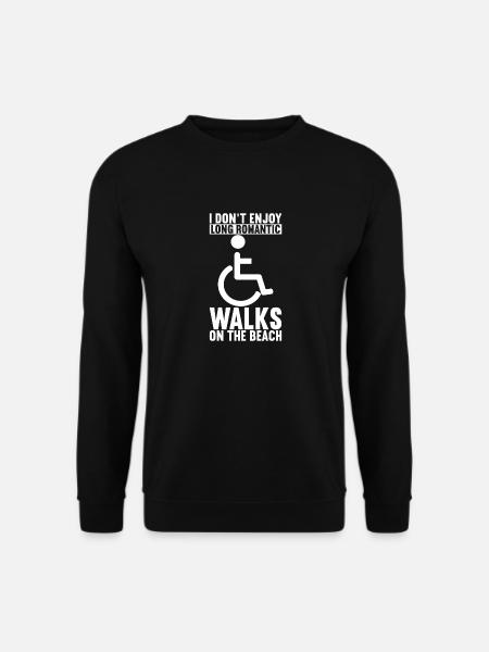 Rollstuhlfahrer Rollstuhl - Unisex Pullover - Schwarz