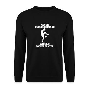 Équipe de football Joueur de football Conception de football - Sweat-shirt Unisexe - noir - Devant - Alina (178cm) & Michal (187cm)
