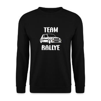 Humour pilote de rallye - Sweat-shirt Unisexe - noir - Devant - Alina (178cm) & Michal (187cm)