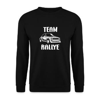 Humour pilote de rallye - Sweat-shirt Unisexe - noir - Devant - Alina (178cm) & Michal (187cm)