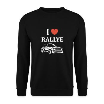 Humour pilote de rallye - Sweat-shirt Unisexe - noir - Devant - Alina (178cm) & Michal (187cm)