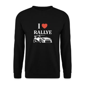 Humour pilote de rallye - Sweat-shirt Unisexe - noir - Devant - Alina (178cm) & Michal (187cm)