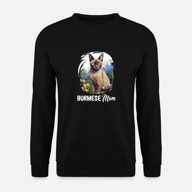 Burmese Cat Burma Katze - Unisex Sweatshirt - black