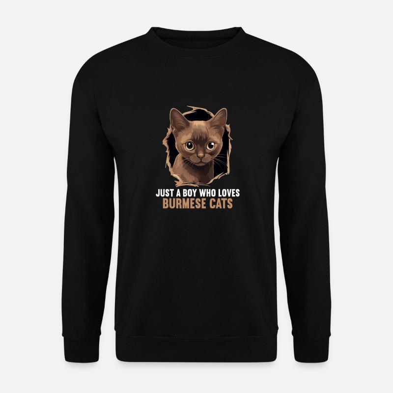Chat birman Birmanie Katze - Sweat-shirt Unisexe - noir