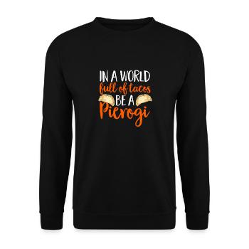 Pierogi polonais - Sweat-shirt Unisexe - noir - Devant - Alina (178cm) & Michal (187cm)