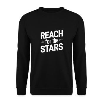 GREIFEN SIE NACH DEN STERNEN - Unisex Pullover - Schwarz - Vorne - Alina (178cm) & Michal (187cm)