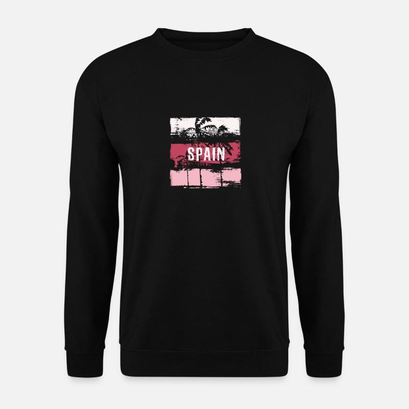 Spain Vacation Souvenir Abstract Artistic - Unisex Sweatshirt - black
