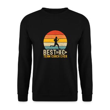 XC Running Lauf Läufer Cross Country - Unisex Pullover - Schwarz - Vorne - Alina (178cm) & Michal (187cm)